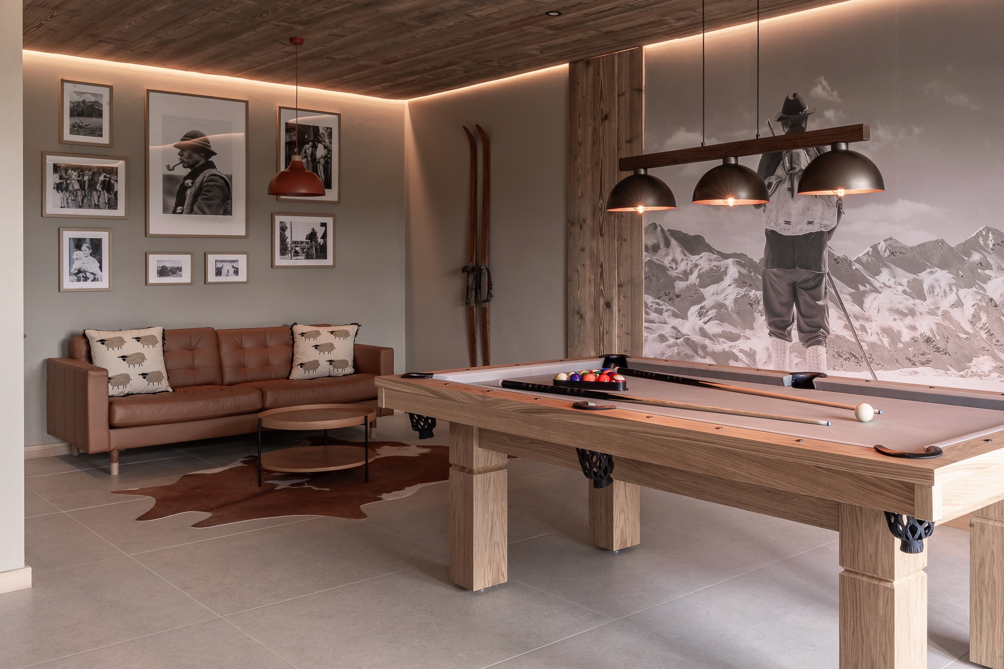 Sala bilardowa w domku Siwy Dzwonek