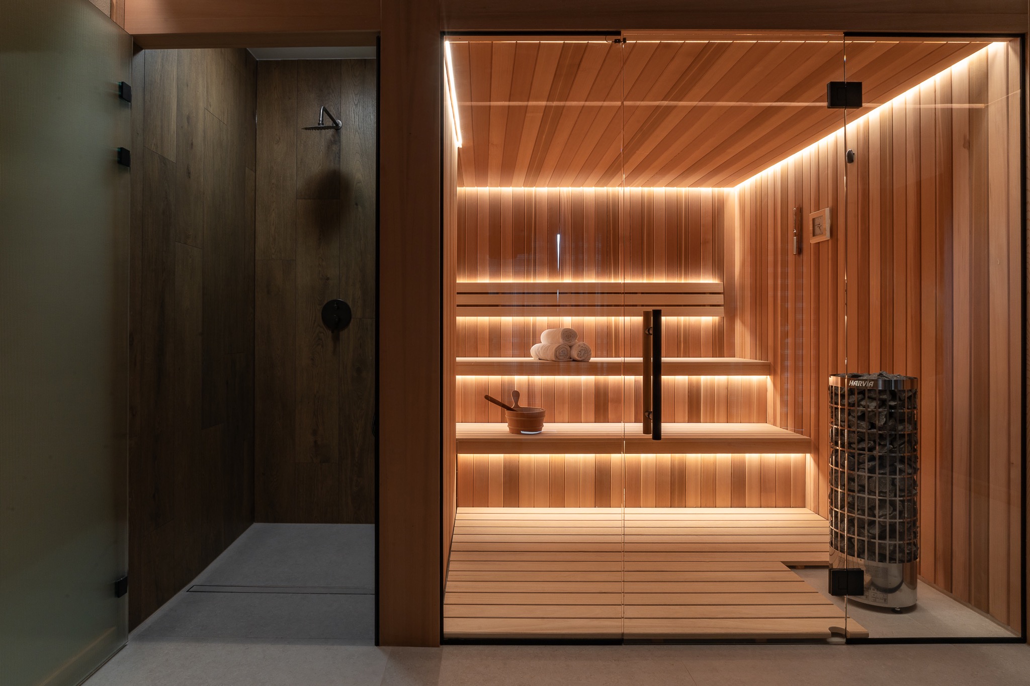 Prywatna sauna w domku Siwy Dzwonek